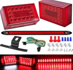 Trailer LED lighting and wiring repair parts